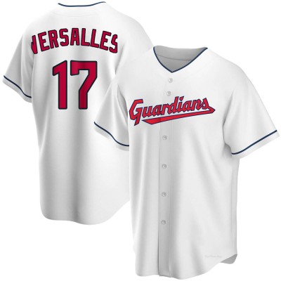 Men's Zoilo Versalles Cleveland Guardians Replica White Home Jersey