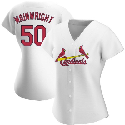 Women's Adam Wainwright St. Louis Cardinals Authentic White Home Jersey