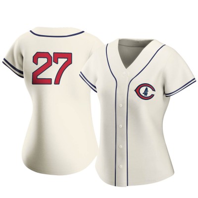 Women's Addison Russell Chicago Cubs Authentic Cream 2022 Field Of Dreams Jersey