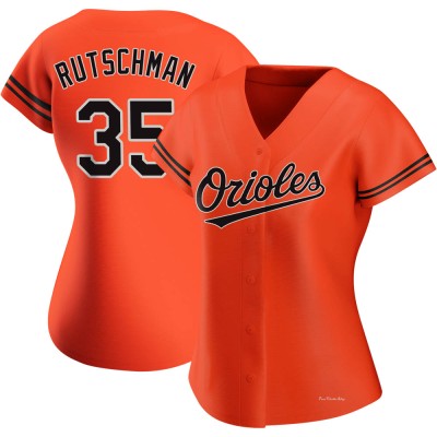 Women's Adley Rutschman Baltimore Orioles Authentic Orange Alternate Jersey