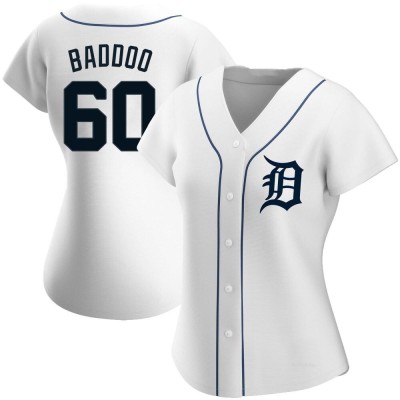 Women's Akil Baddoo Detroit Tigers Replica White Home Jersey