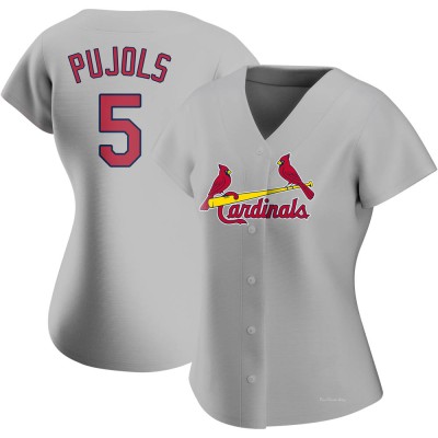 Women's Albert Pujols St. Louis Cardinals Authentic Gray Road Jersey