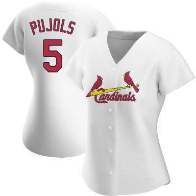 Women's Albert Pujols St. Louis Cardinals Replica White Home Jersey