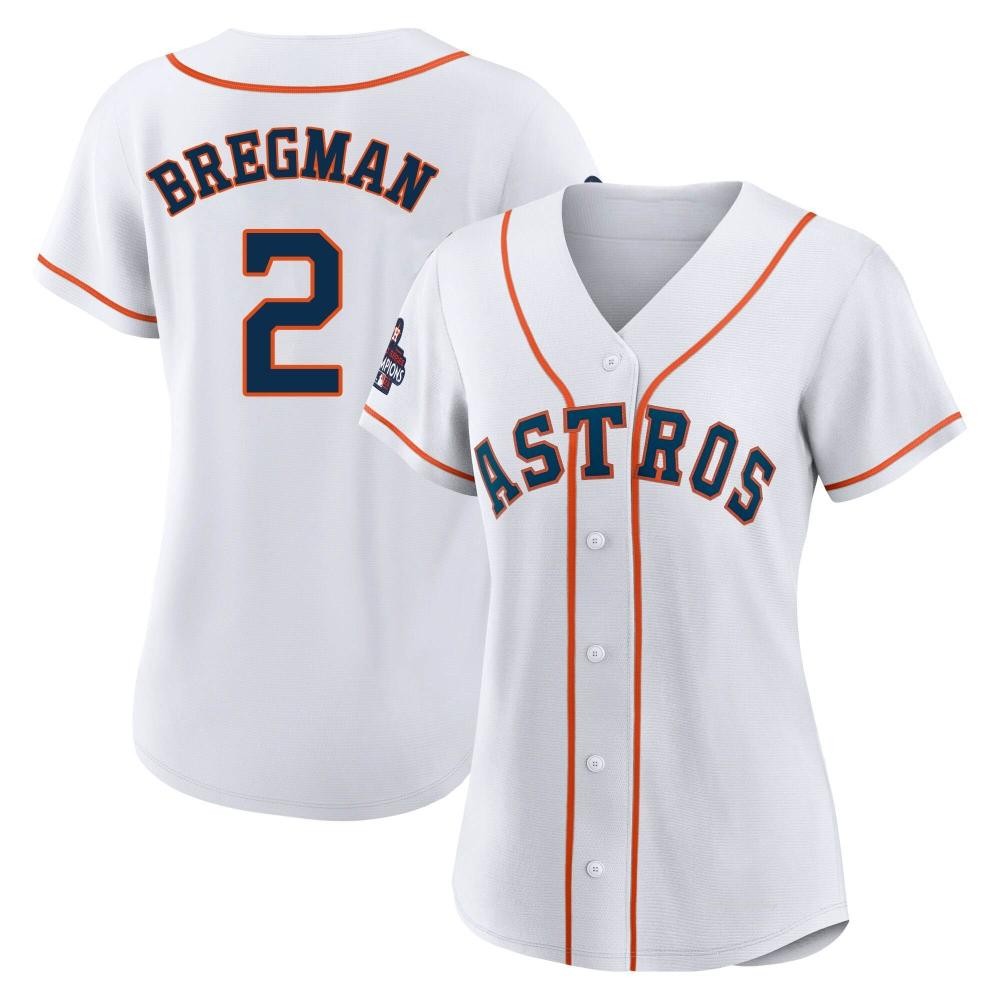 Women's Alex Bregman Houston Astros Authentic White 2022 World Series Champions Home Jersey