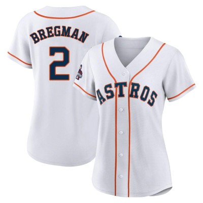 Women's Alex Bregman Houston Astros Authentic White 2022 World Series Champions Home Jersey