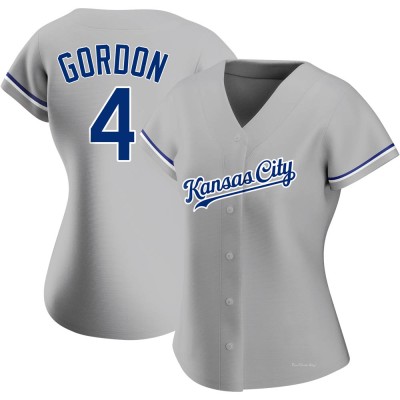Women's Alex Gordon Kansas City Royals Authentic Gray Road Jersey