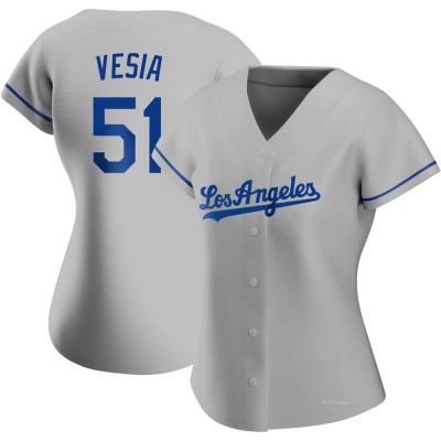 Women's Alex Vesia Los Angeles Dodgers Authentic Gray Road Jersey