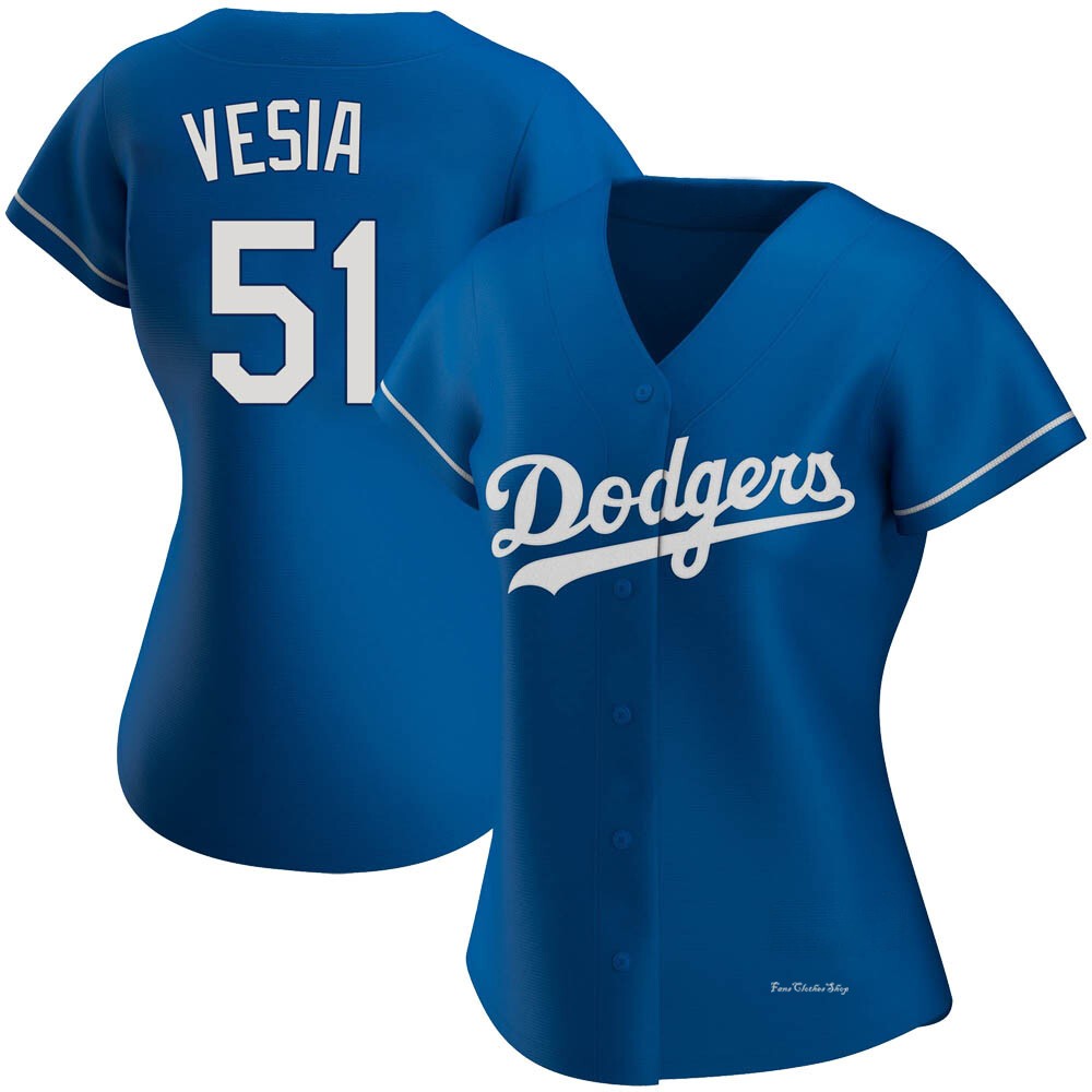 Women's Alex Vesia Los Angeles Dodgers Authentic Royal Alternate Jersey