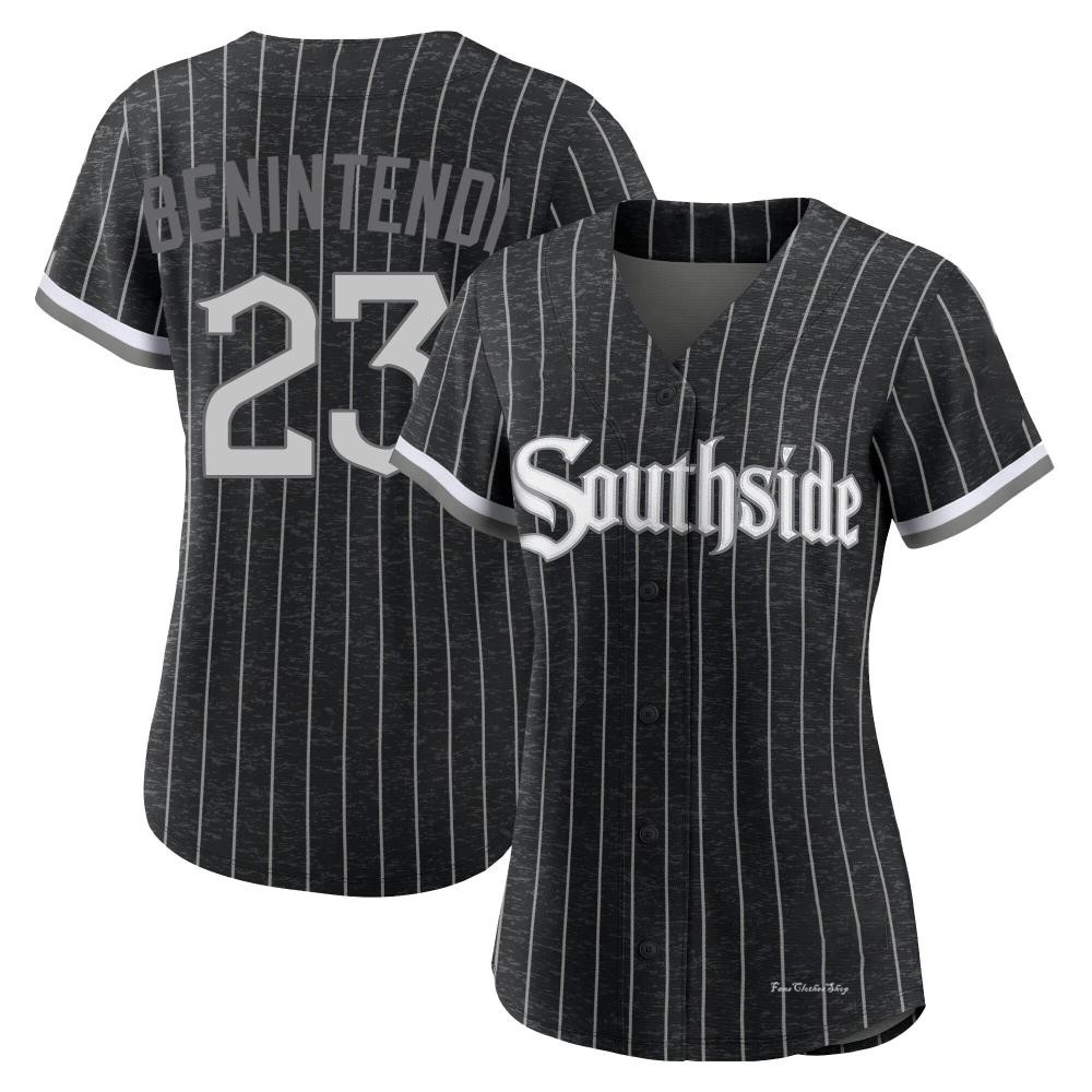 Women's Andrew Benintendi Chicago White Sox Replica Black 2021 City Connect Jersey