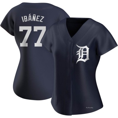 Women's Andy Ibanez Detroit Tigers Authentic Navy Alternate Jersey