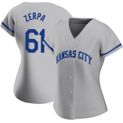 Women's Angel Zerpa Kansas City Royals Replica Gray 2022 Road Jersey