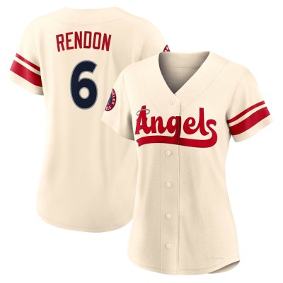 Women's Anthony Rendon Los Angeles Angels Replica Cream 2022 City Connect Jersey