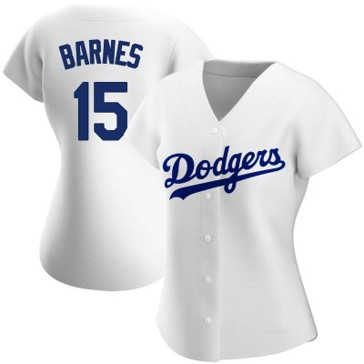 Women's Austin Barnes Los Angeles Dodgers Authentic White Home Jersey
