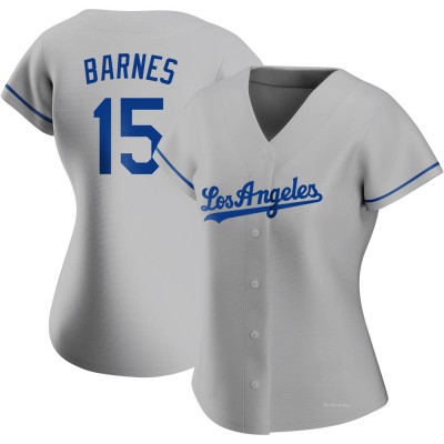 Women's Austin Barnes Los Angeles Dodgers Replica Gray Road Jersey