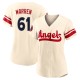 Women's Austin Warren Los Angeles Angels Authentic Cream 2022 City Connect Jersey