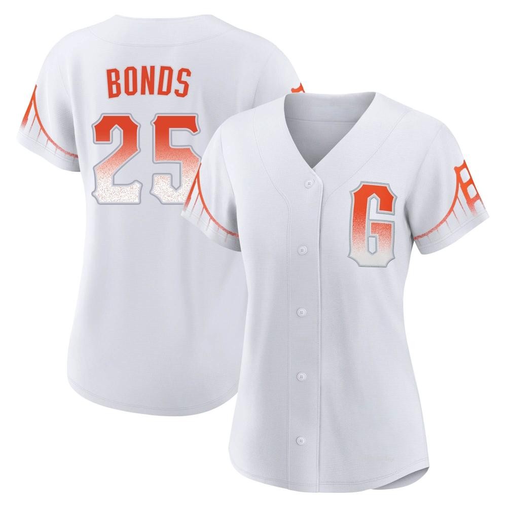 Women's Barry Bonds San Francisco Giants Authentic White 2021 City Connect Jersey