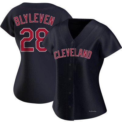 Women's Bert Blyleven Cleveland Guardians Authentic Navy Alternate Jersey