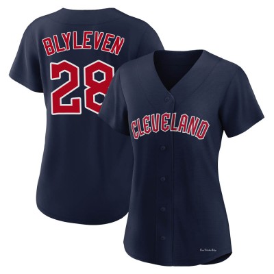 Women's Bert Blyleven Cleveland Guardians Authentic Navy Alternate Jersey