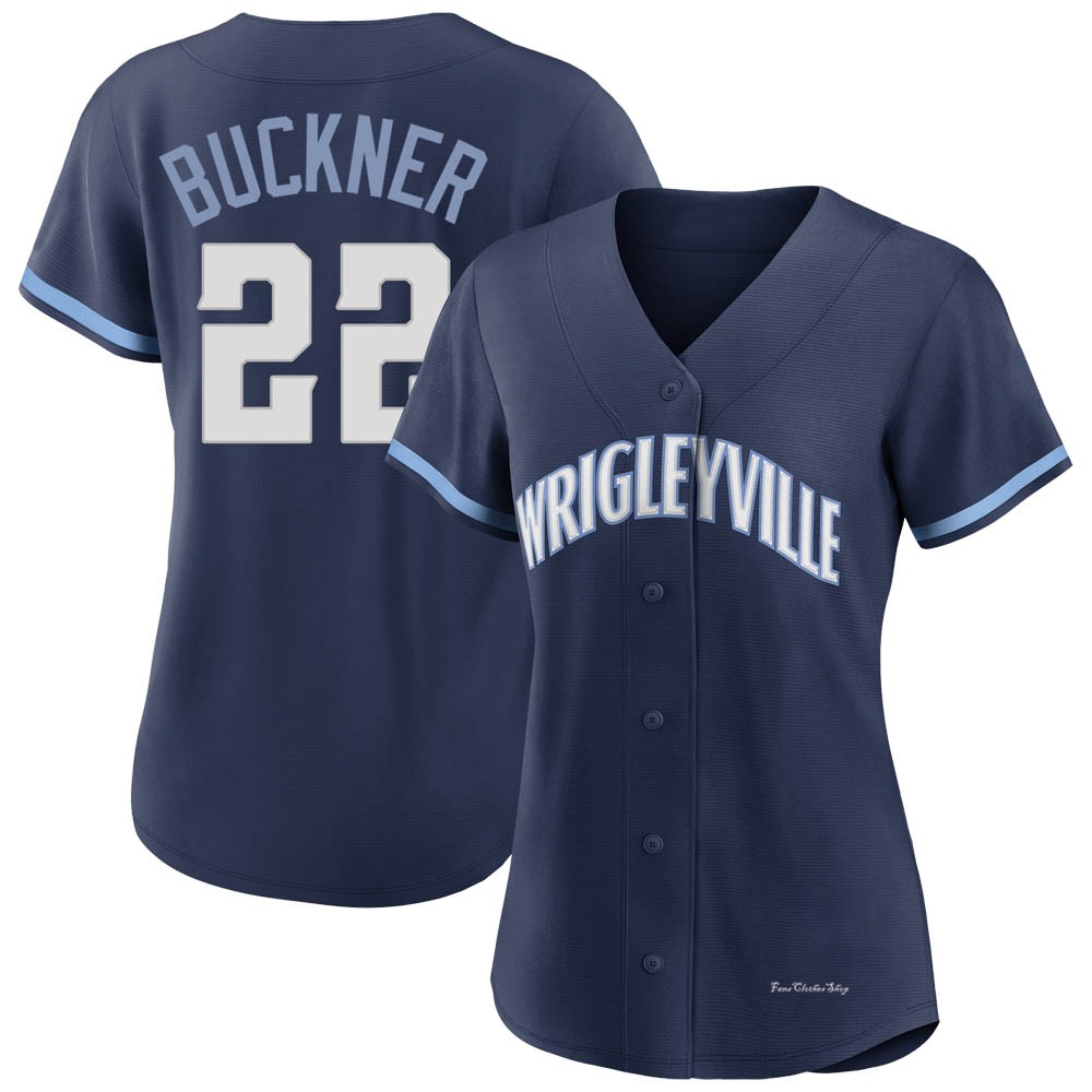 Women's Bill Buckner Chicago Cubs Replica Navy 2021 City Connect Jersey