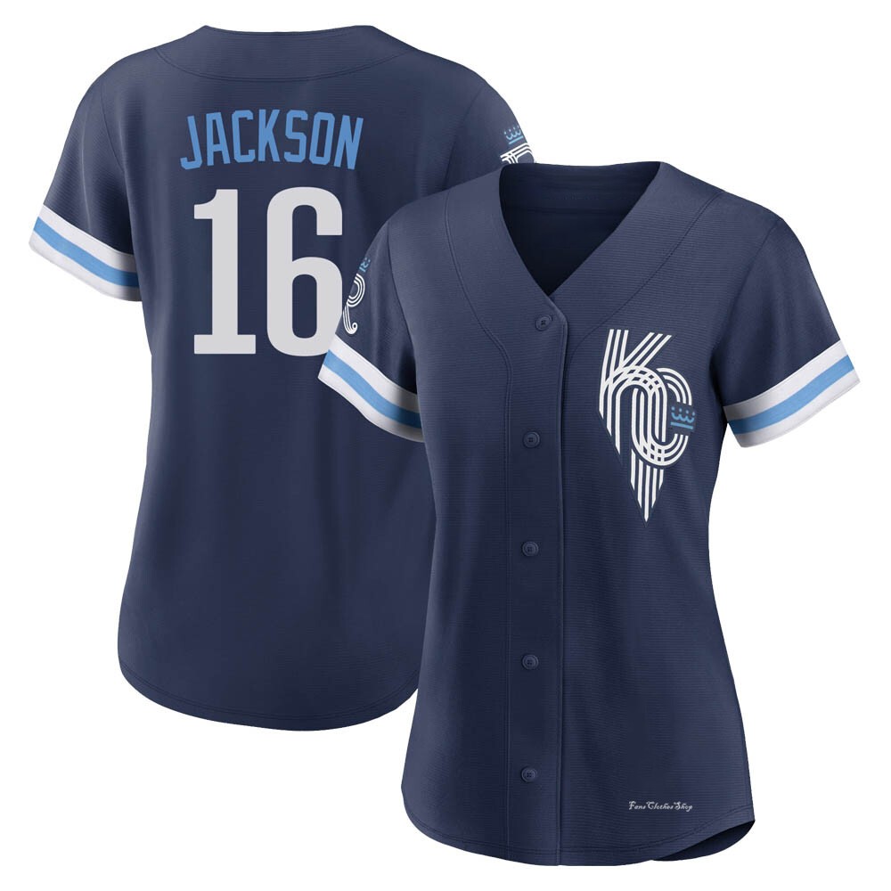 Women's Bo Jackson Kansas City Royals Authentic Navy 2022 City Connect Jersey