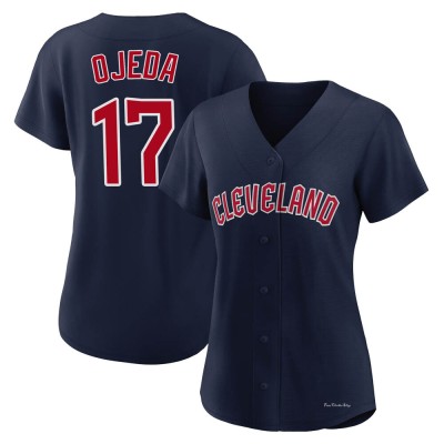 Women's Bob Ojeda Cleveland Guardians Replica Navy Alternate Jersey