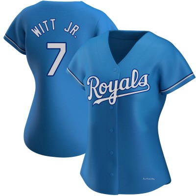 Women's Bobby Witt Jr. Kansas City Royals Authentic Light Blue Alternate Jersey