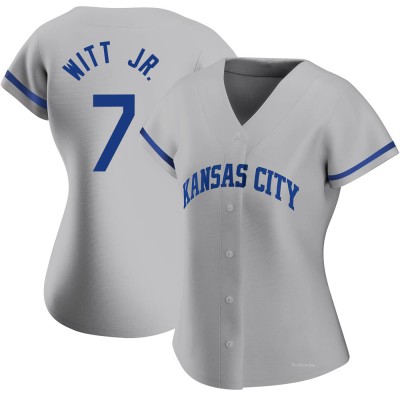 Women's Bobby Witt Jr. Kansas City Royals Replica Gray 2022 Road Jersey