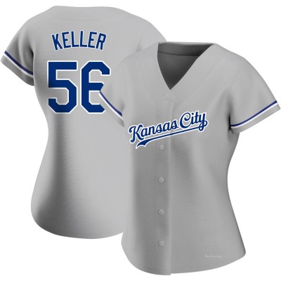 Women's Brad Keller Kansas City Royals Replica Gray Road Jersey