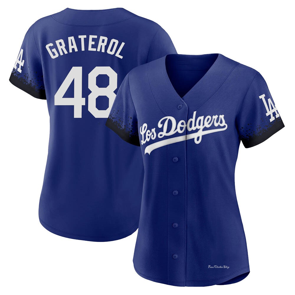 Women's Brusdar Graterol Los Angeles Dodgers Authentic Royal 2021 City Connect Jersey