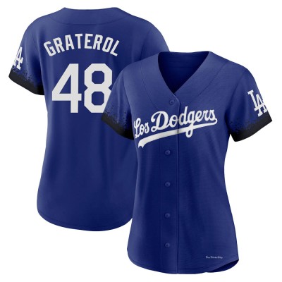 Women's Brusdar Graterol Los Angeles Dodgers Authentic Royal 2021 City Connect Jersey