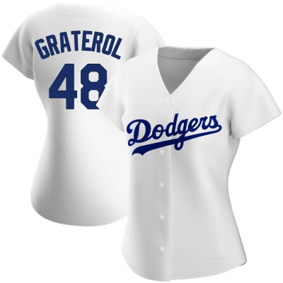 Women's Brusdar Graterol Los Angeles Dodgers Authentic White Home Jersey