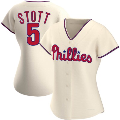 Women's Bryson Stott Philadelphia Phillies Authentic Cream Alternate Jersey