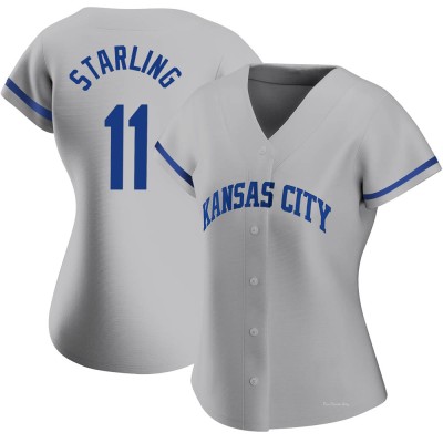 Women's Bubba Starling Kansas City Royals Authentic Gray 2022 Road Jersey