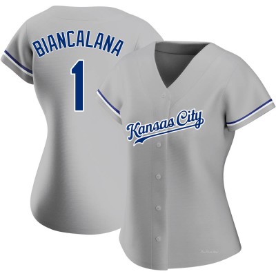 Women's Buddy Biancalana Kansas City Royals Authentic Gray Road Jersey