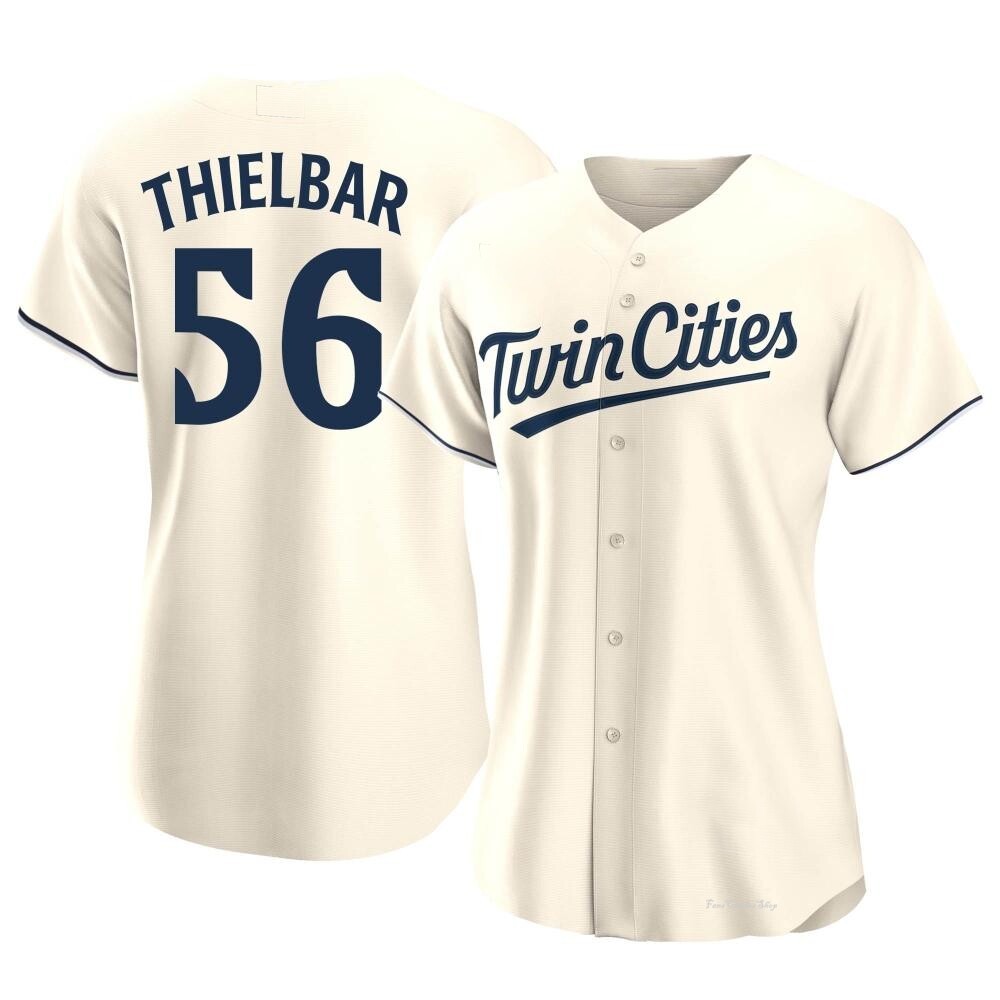 Women's Caleb Thielbar Minnesota Twins Replica Cream Alternate Jersey