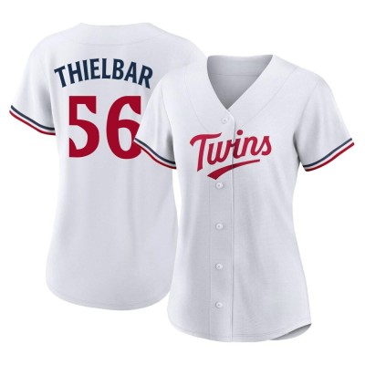 Women's Caleb Thielbar Minnesota Twins Replica White Home Jersey
