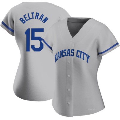 Women's Carlos Beltran Kansas City Royals Authentic Gray 2022 Road Jersey