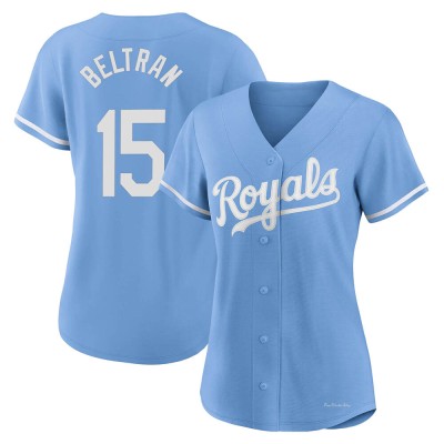 Women's Carlos Beltran Kansas City Royals Authentic Light Blue 2022 Alternate Jersey
