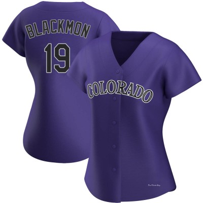 Women's Charlie Blackmon Colorado Rockies Authentic Purple Alternate Jersey