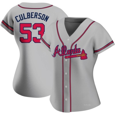 Women's Charlie Culberson Atlanta Braves Replica Gray Road Jersey