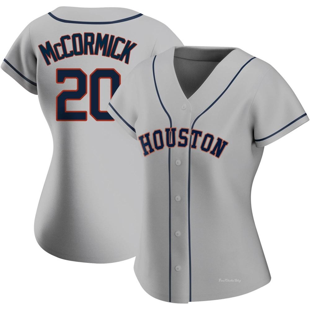 Women's Chas McCormick Houston Astros Authentic Gray Road 2020 Jersey