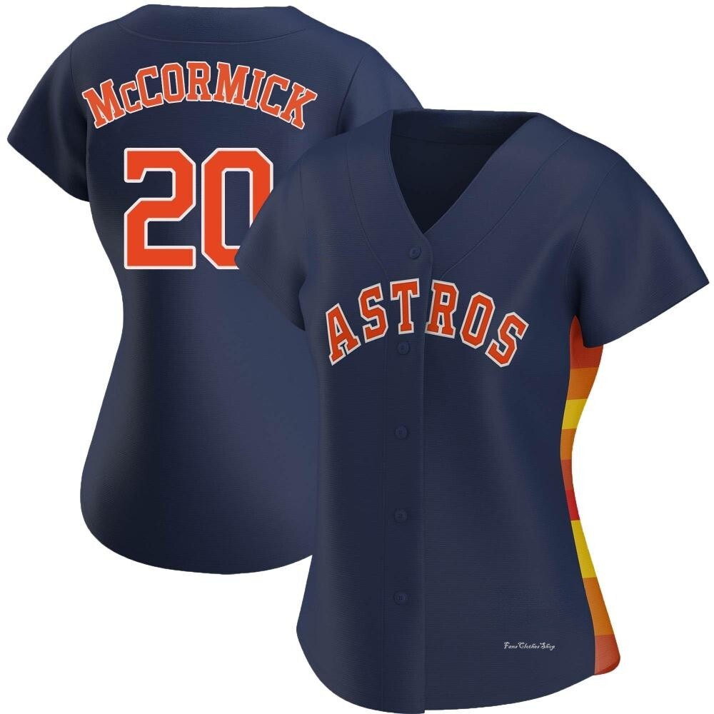 Women's Chas McCormick Houston Astros Authentic Navy Alternate Jersey