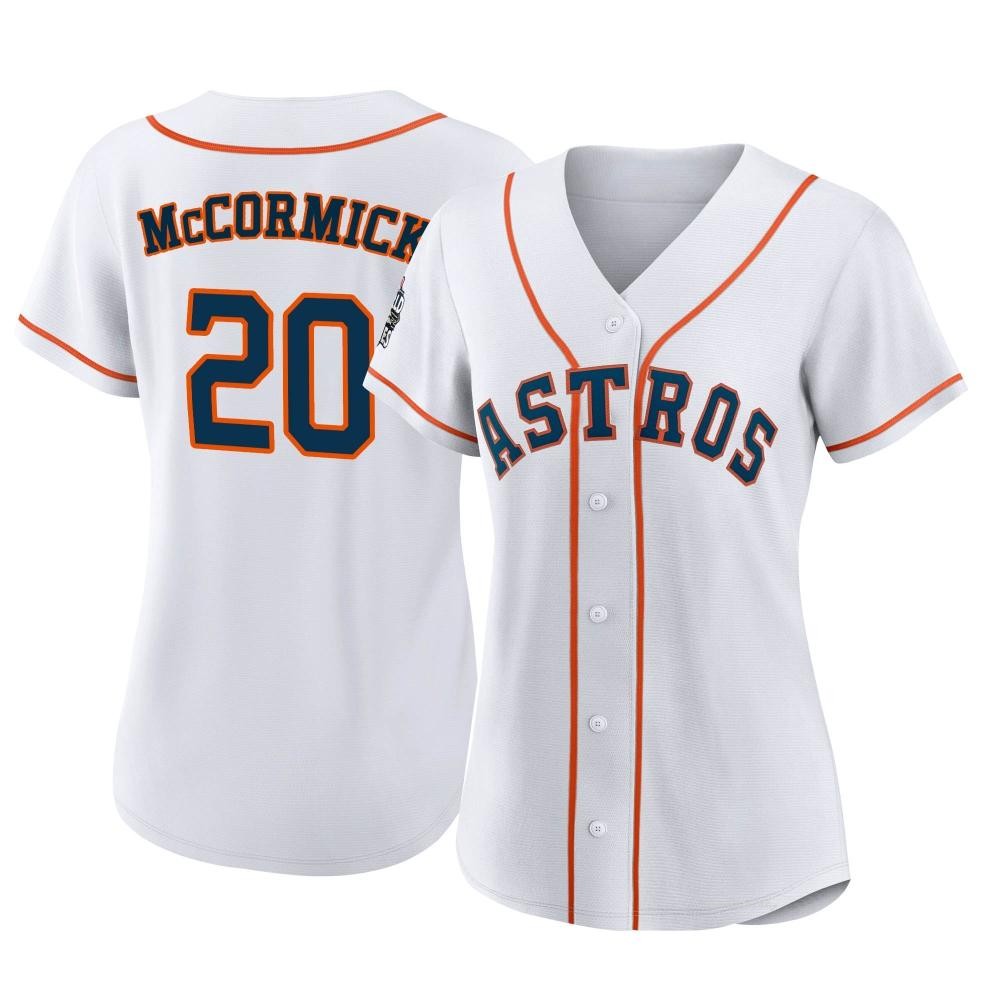 Women's Chas McCormick Houston Astros Replica White 2022 World Series Home Jersey