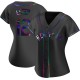 Women's Chase Estep New York Mets Replica Black Holographic Alternate Jersey