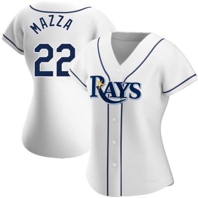 Women's Chris Mazza Tampa Bay Rays Replica White Home Jersey