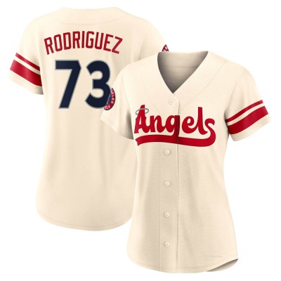 Women's Chris Rodriguez Los Angeles Angels Authentic Cream 2022 City Connect Jersey