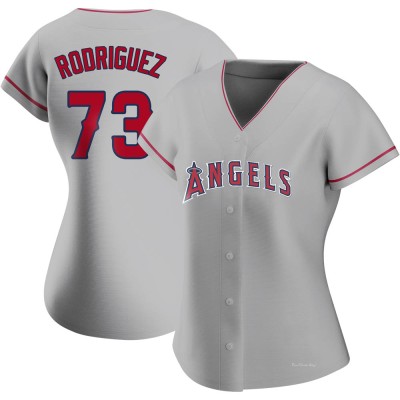 Women's Chris Rodriguez Los Angeles Angels Replica Silver Road Jersey