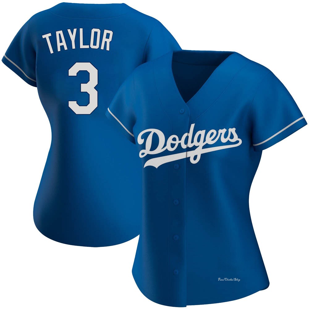 Women's Chris Taylor Los Angeles Dodgers Authentic Royal Alternate Jersey