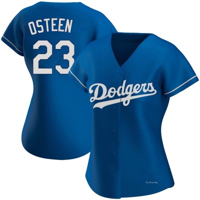 Women's Claude Osteen Los Angeles Dodgers Authentic Royal Alternate Jersey