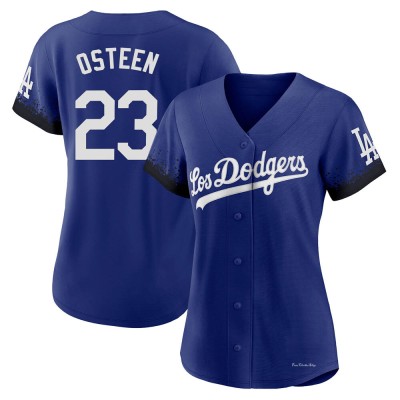 Women's Claude Osteen Los Angeles Dodgers Replica Royal 2021 City Connect Jersey